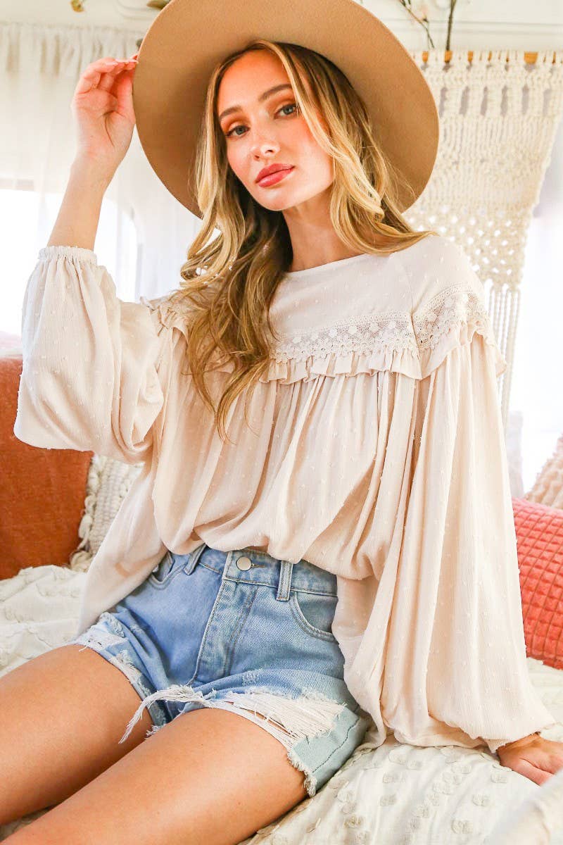 Lace-up Blouse