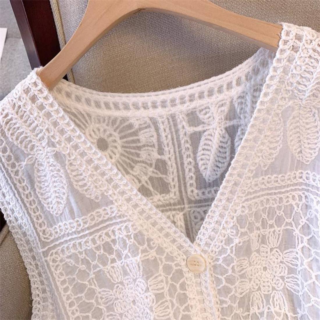 Bohemian Crochet Sleeveless Vest