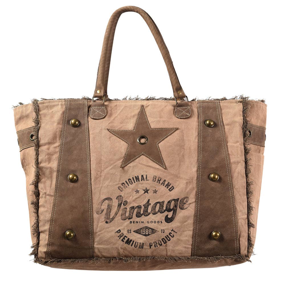 Weekender Upcycled Canvas Ladies Bag