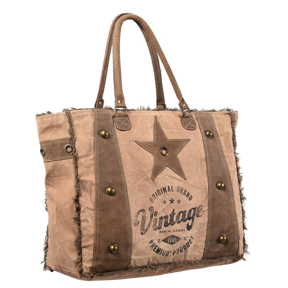 Weekender Upcycled Canvas Ladies Bag