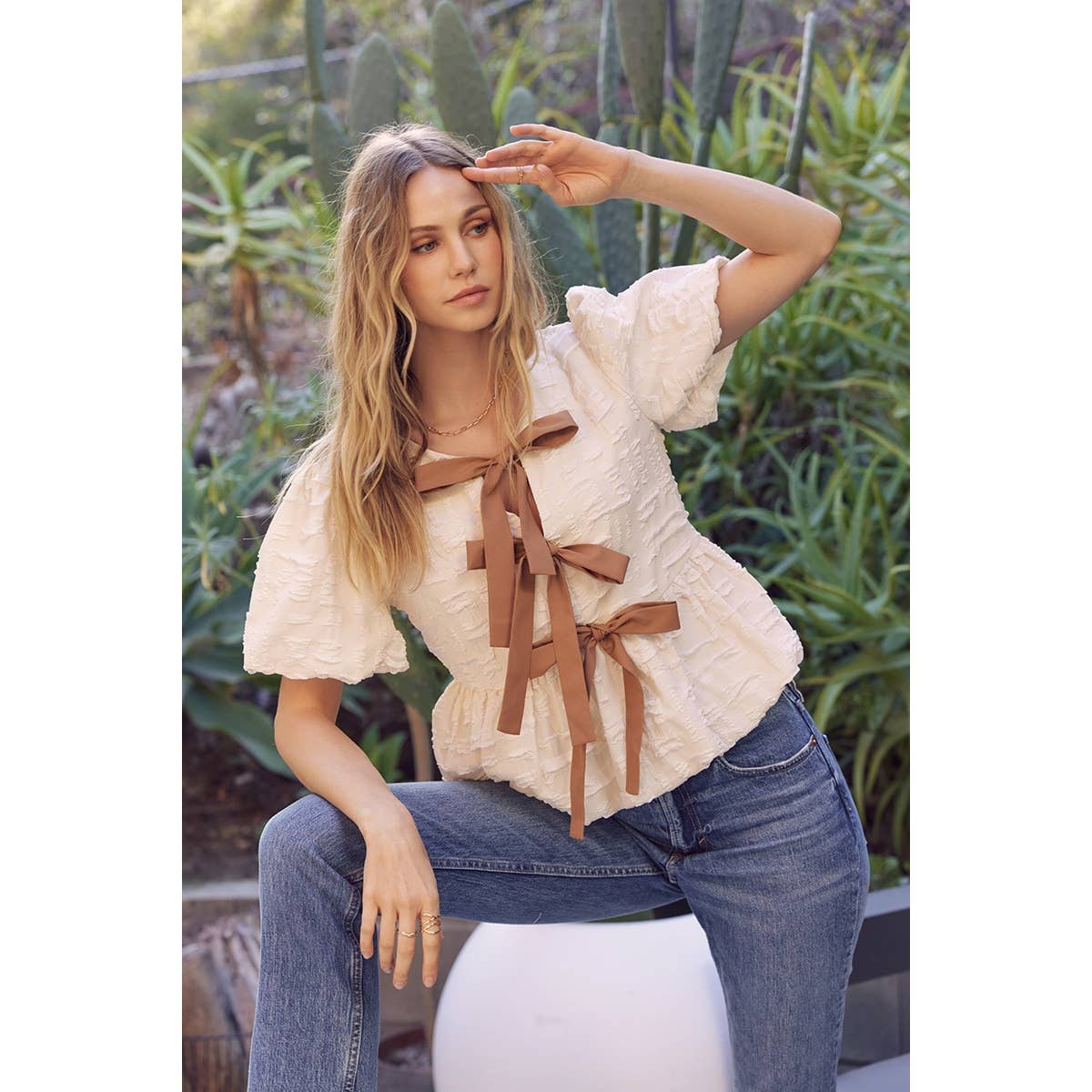 Bubble Babydoll Blouse