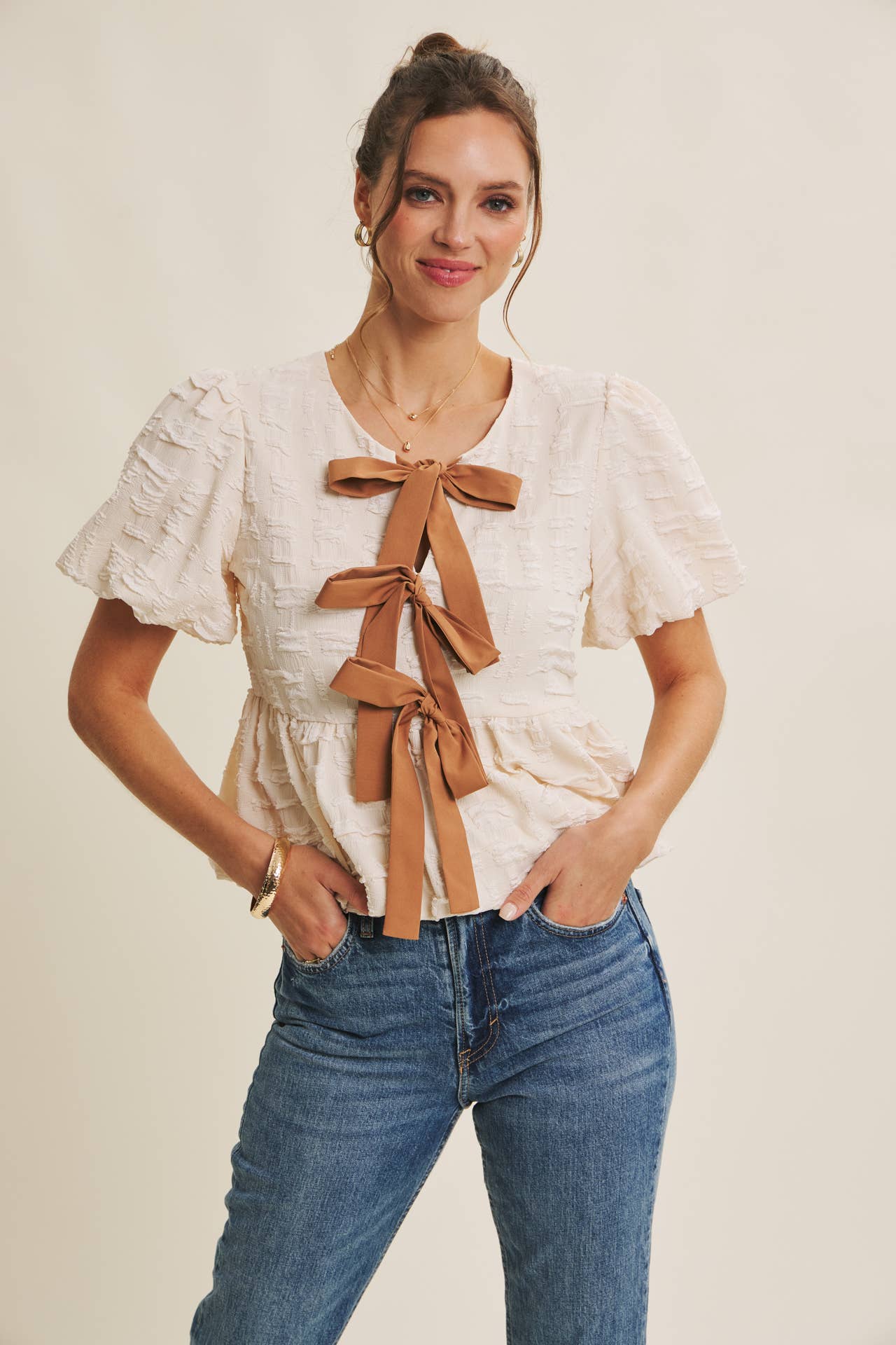 Bubble Babydoll Blouse
