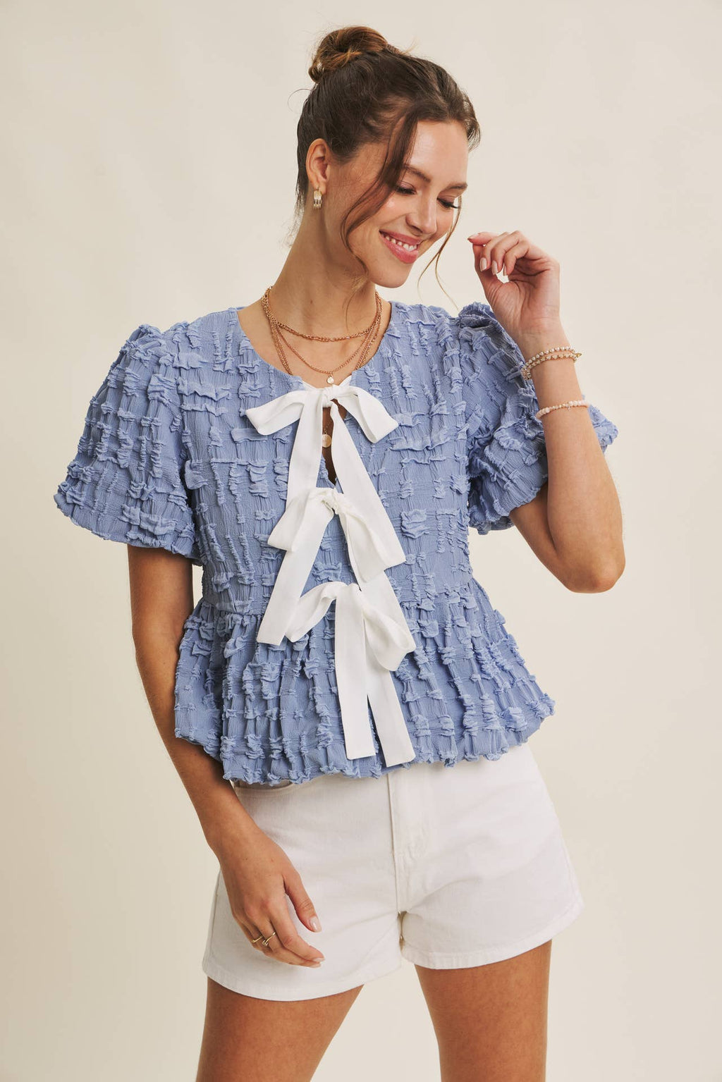 Bubble Babydoll Blouse