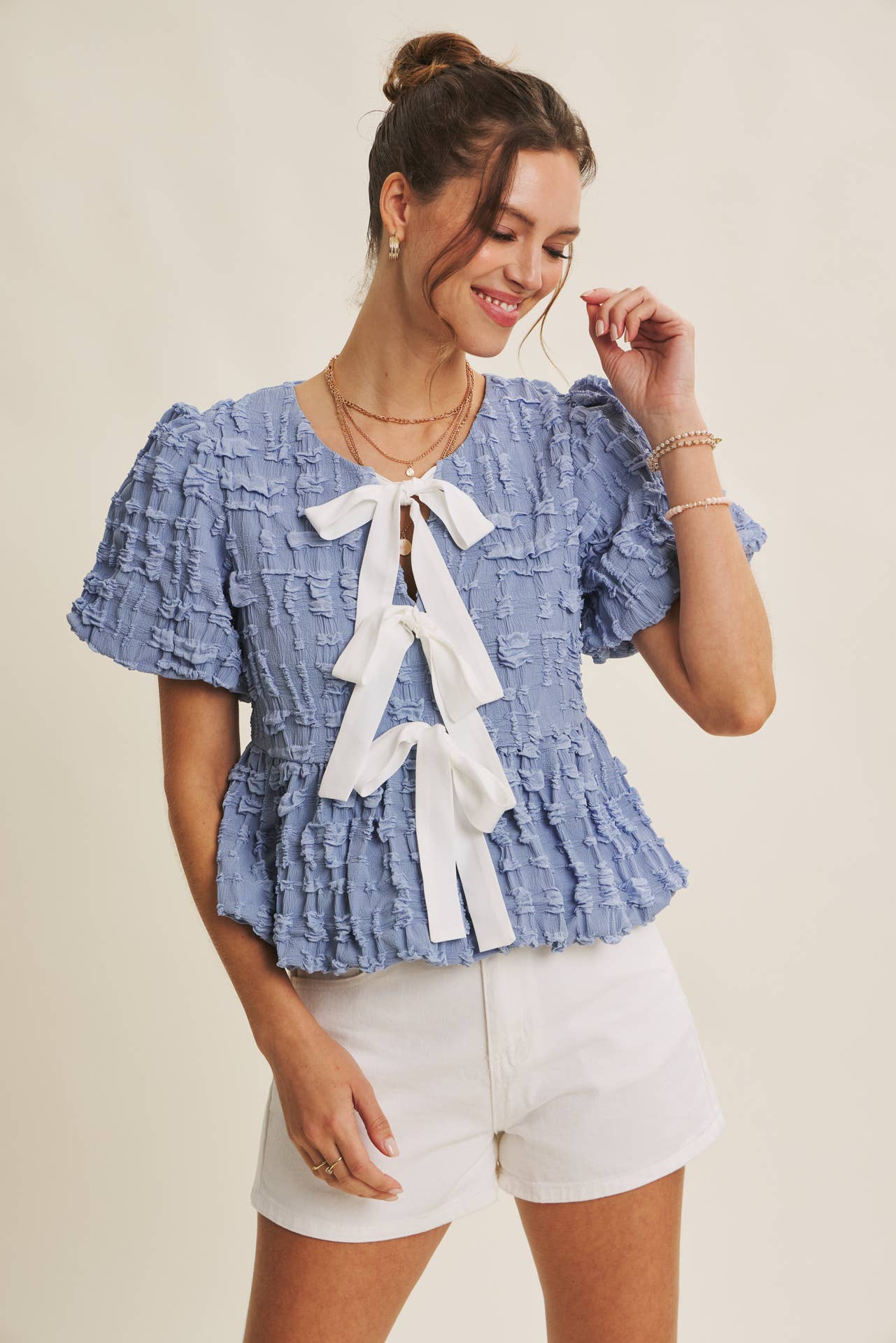 Bubble Babydoll Blouse