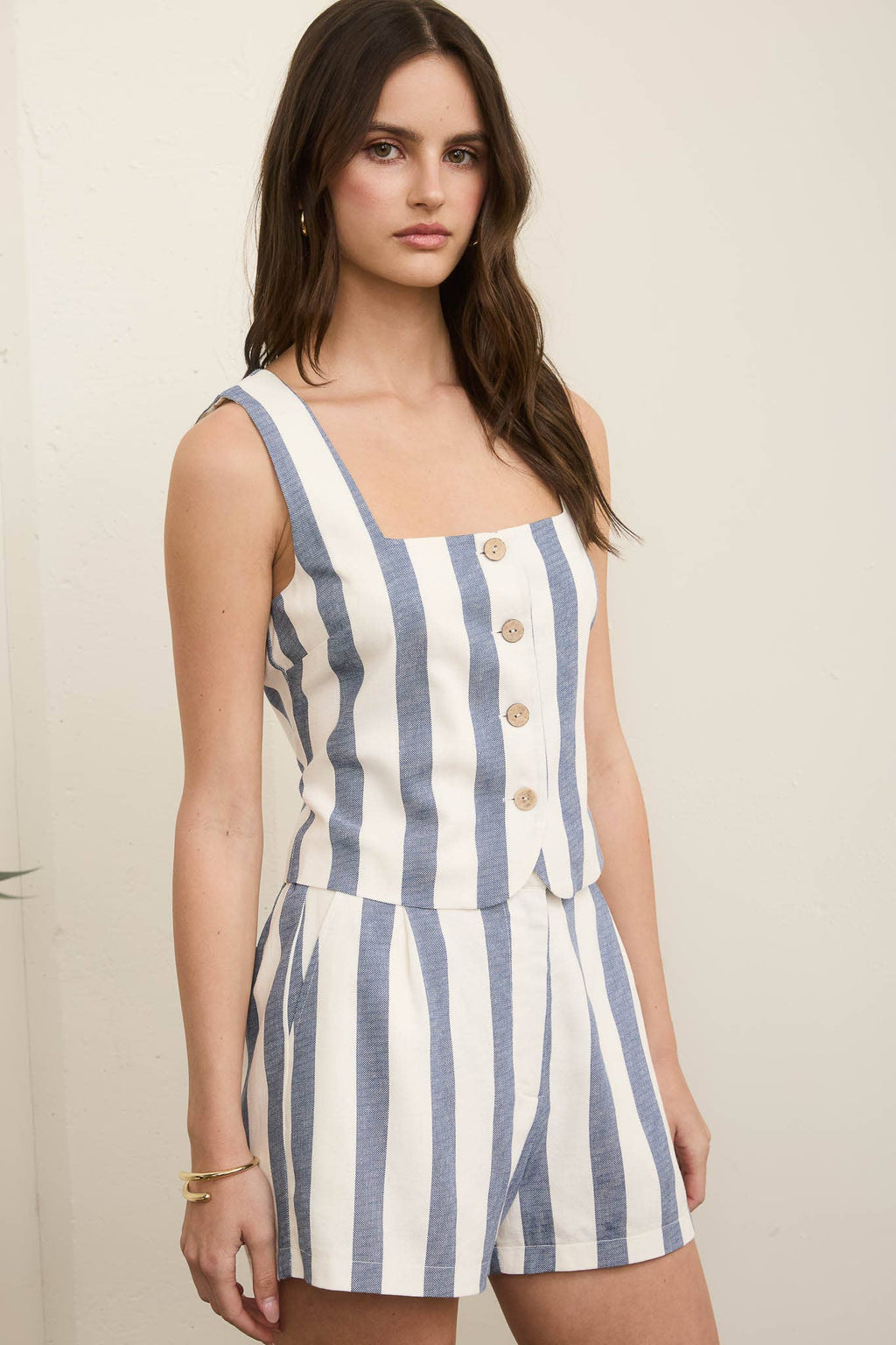 Striped Linen Top
