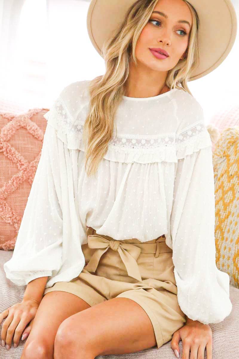 Lace-up Blouse