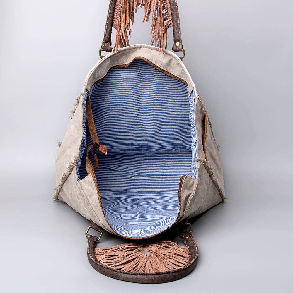 Weekender Upcycled Canvas Ladies Bag