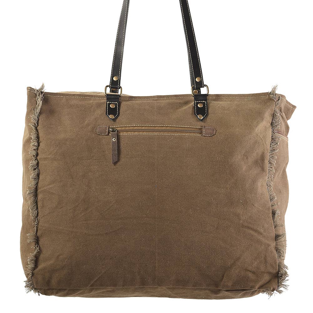 Weekender Upcycled Canvas Ladies Bag