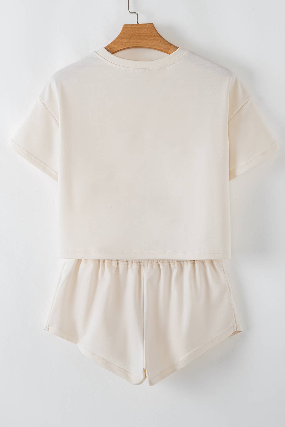 Cropped Tee and Ruffle High Waist Skort Set