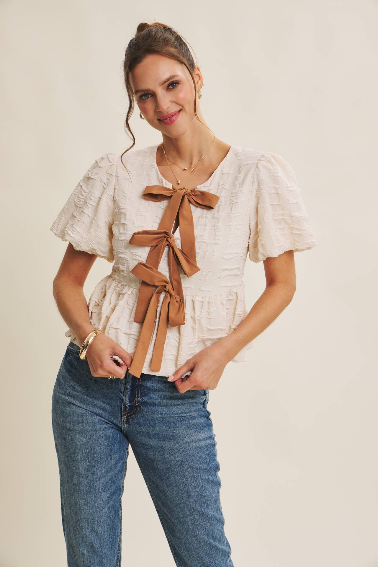 Bubble Babydoll Blouse