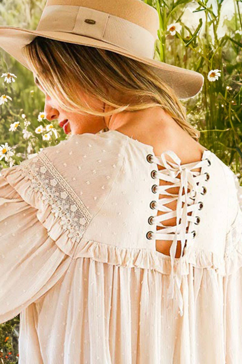 Lace-up Blouse