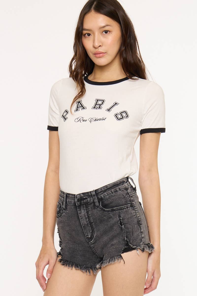 Kancan High Rise Denim Shorts