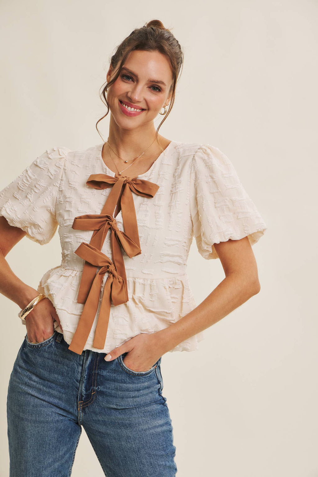 Bubble Babydoll Blouse