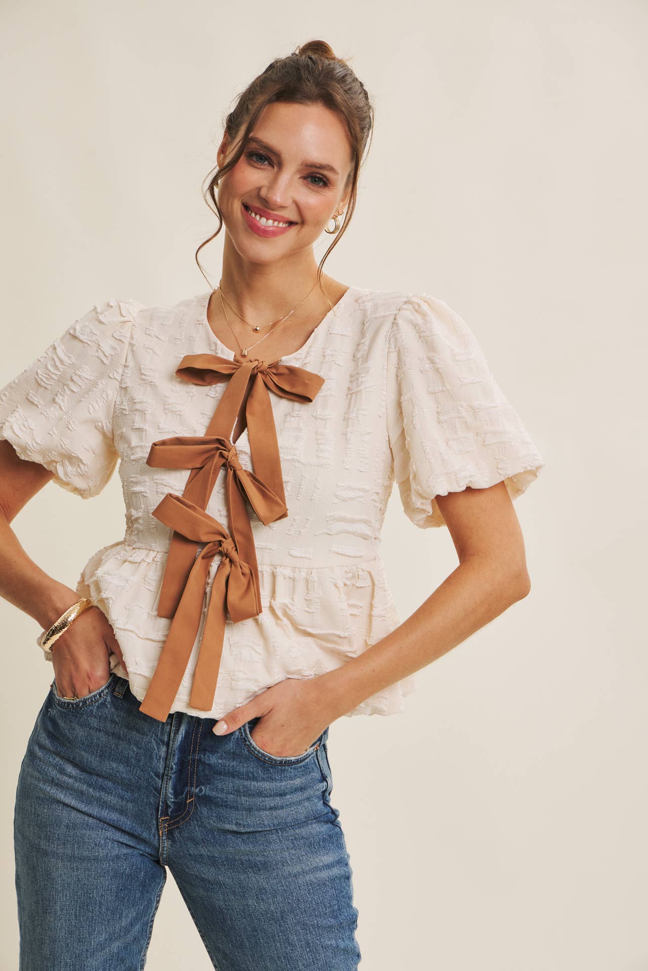 Bubble Babydoll Blouse