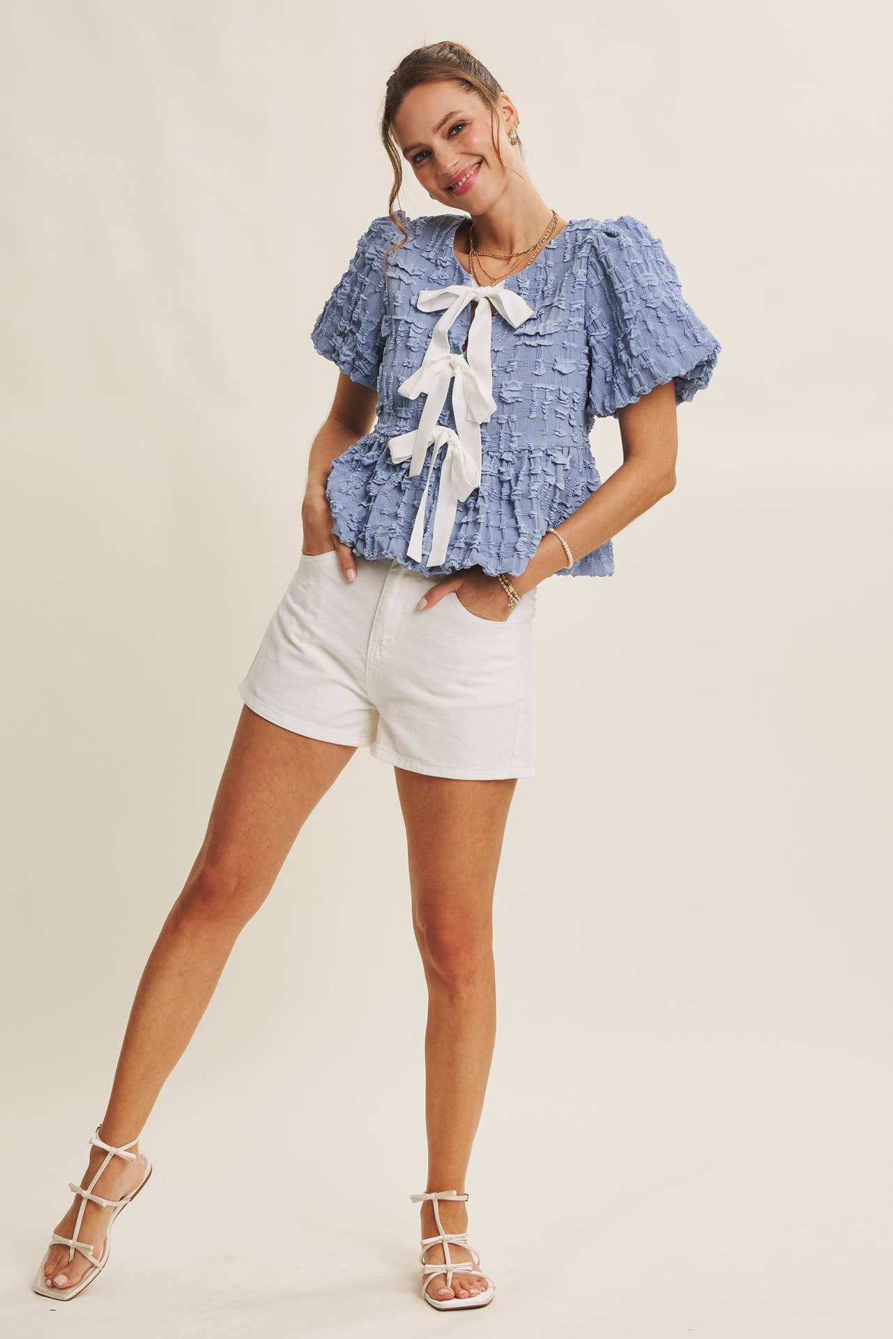 Bubble Babydoll Blouse