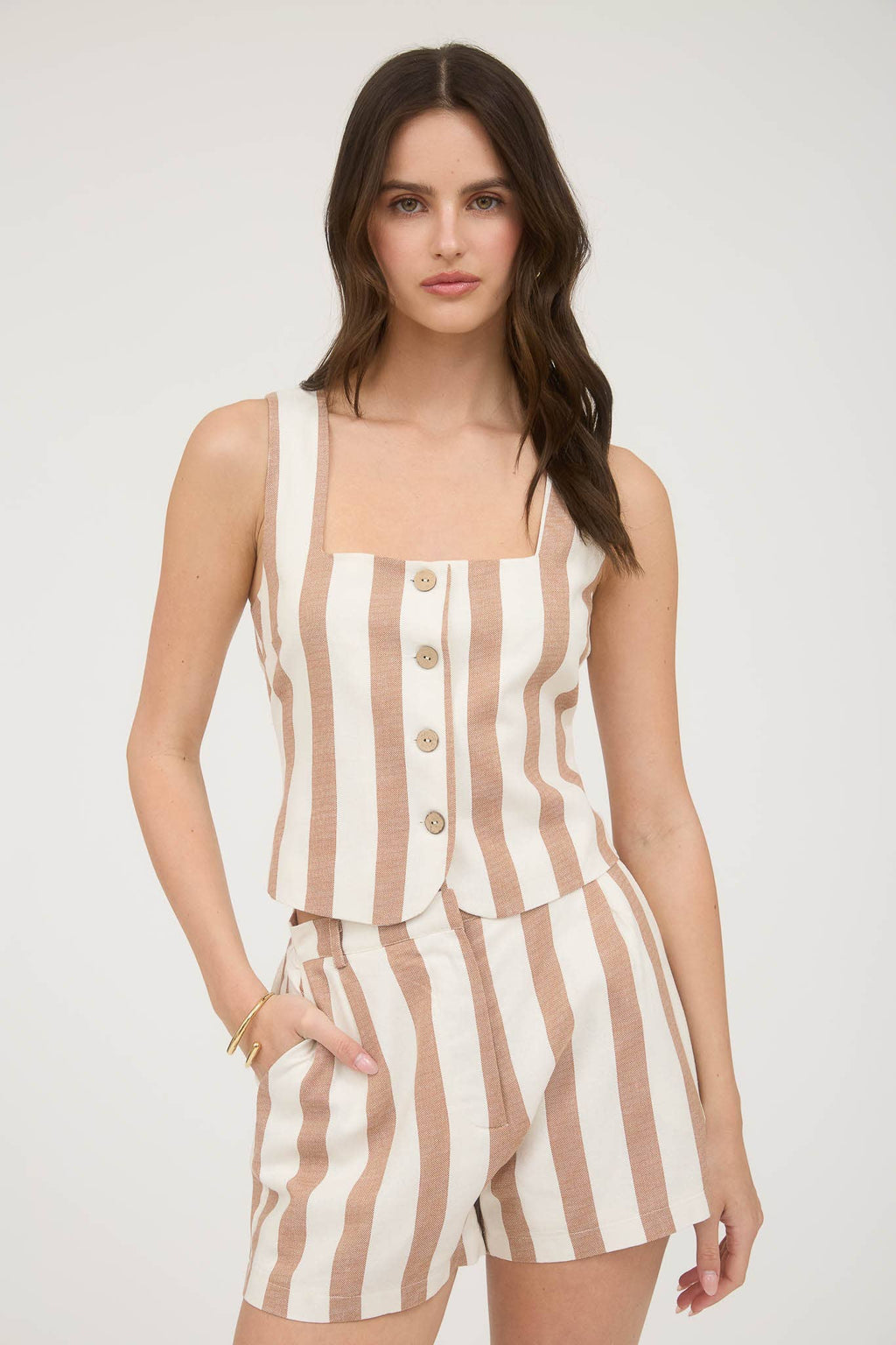 Striped Linen Top