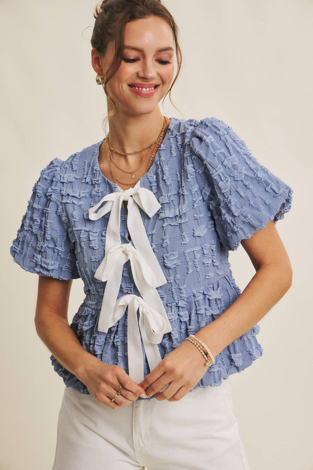 Bubble Babydoll Blouse