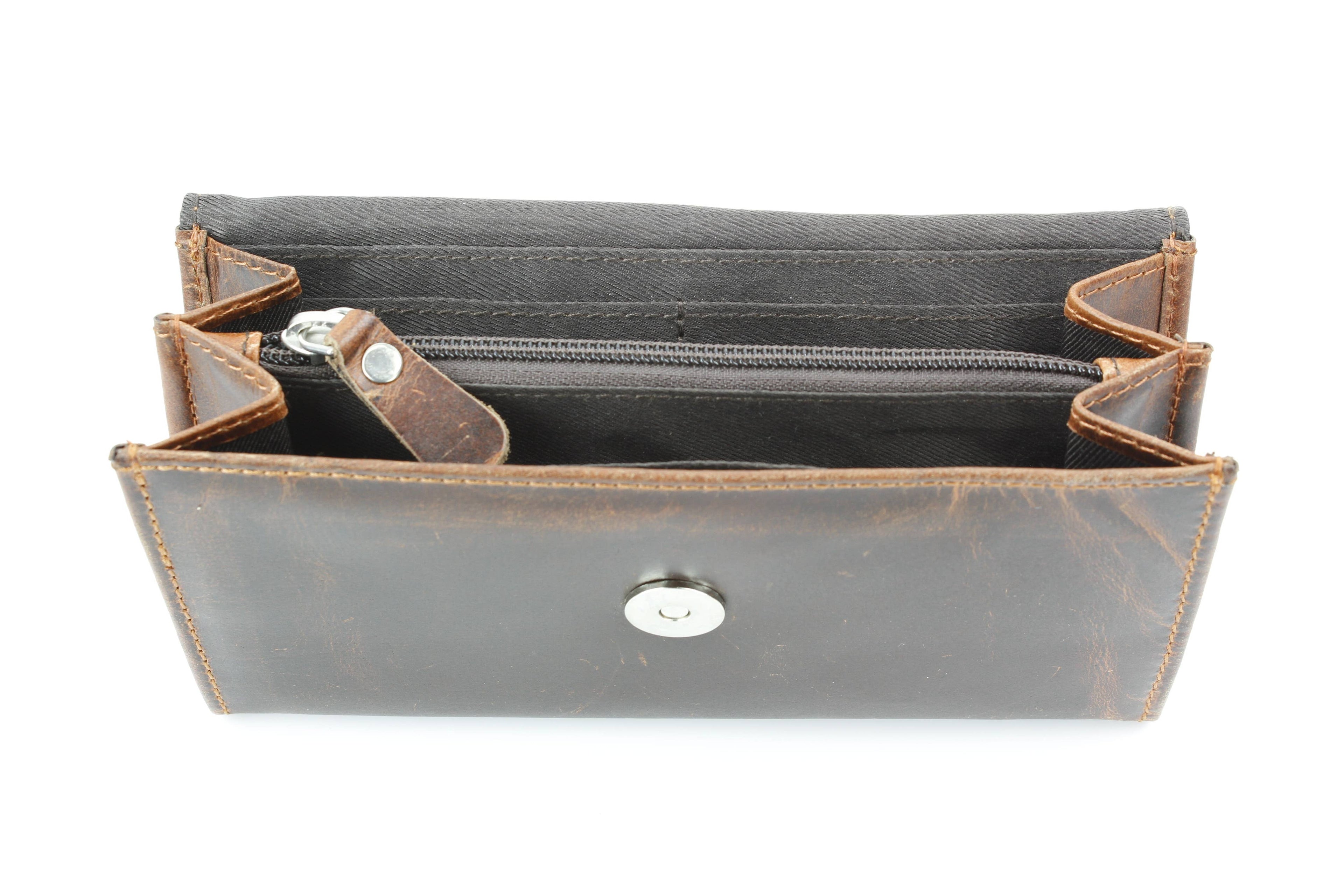 Rustic Brown Orange Aztec Clutch
