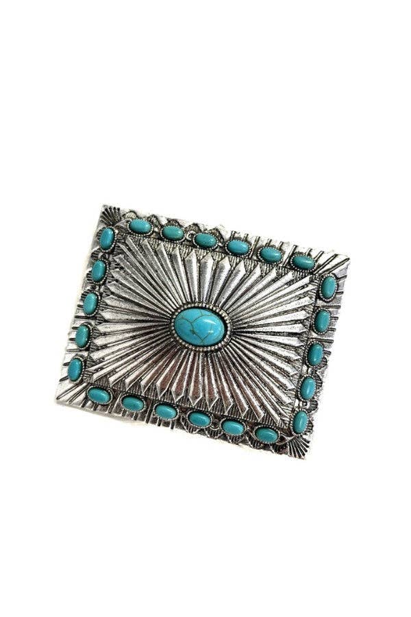 Western Concho Belt Buckle