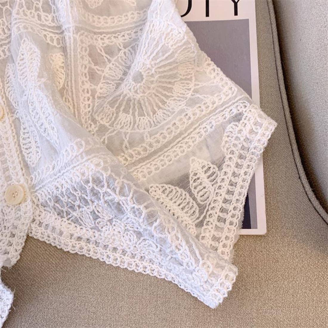 Bohemian Crochet Sleeveless Vest