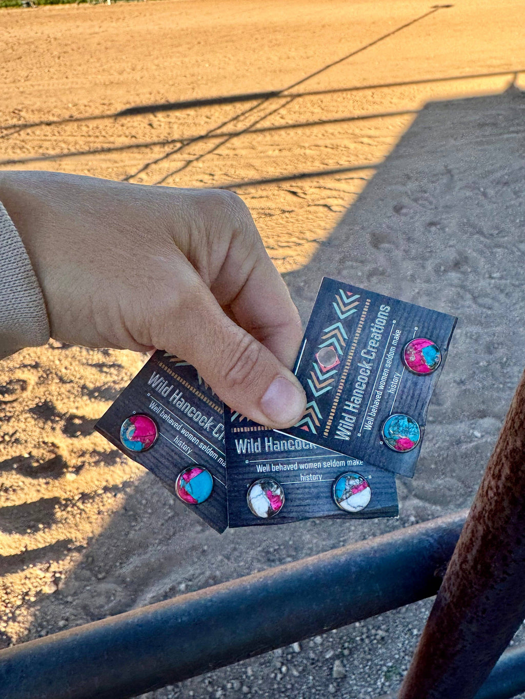 Cotton Candy Turquoise Earrings