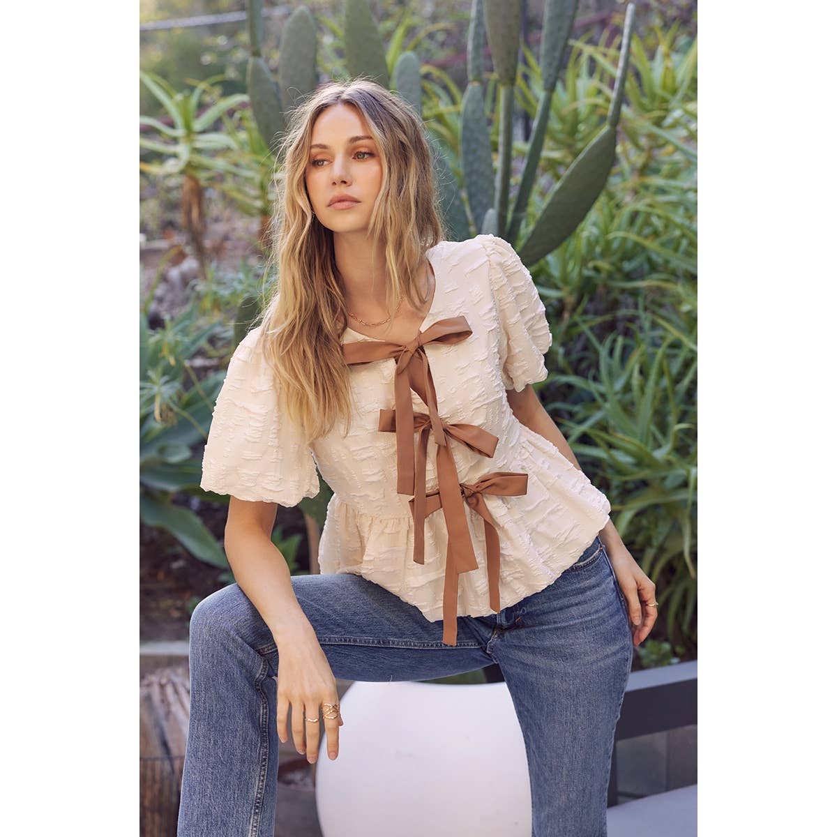 Bubble Babydoll Blouse