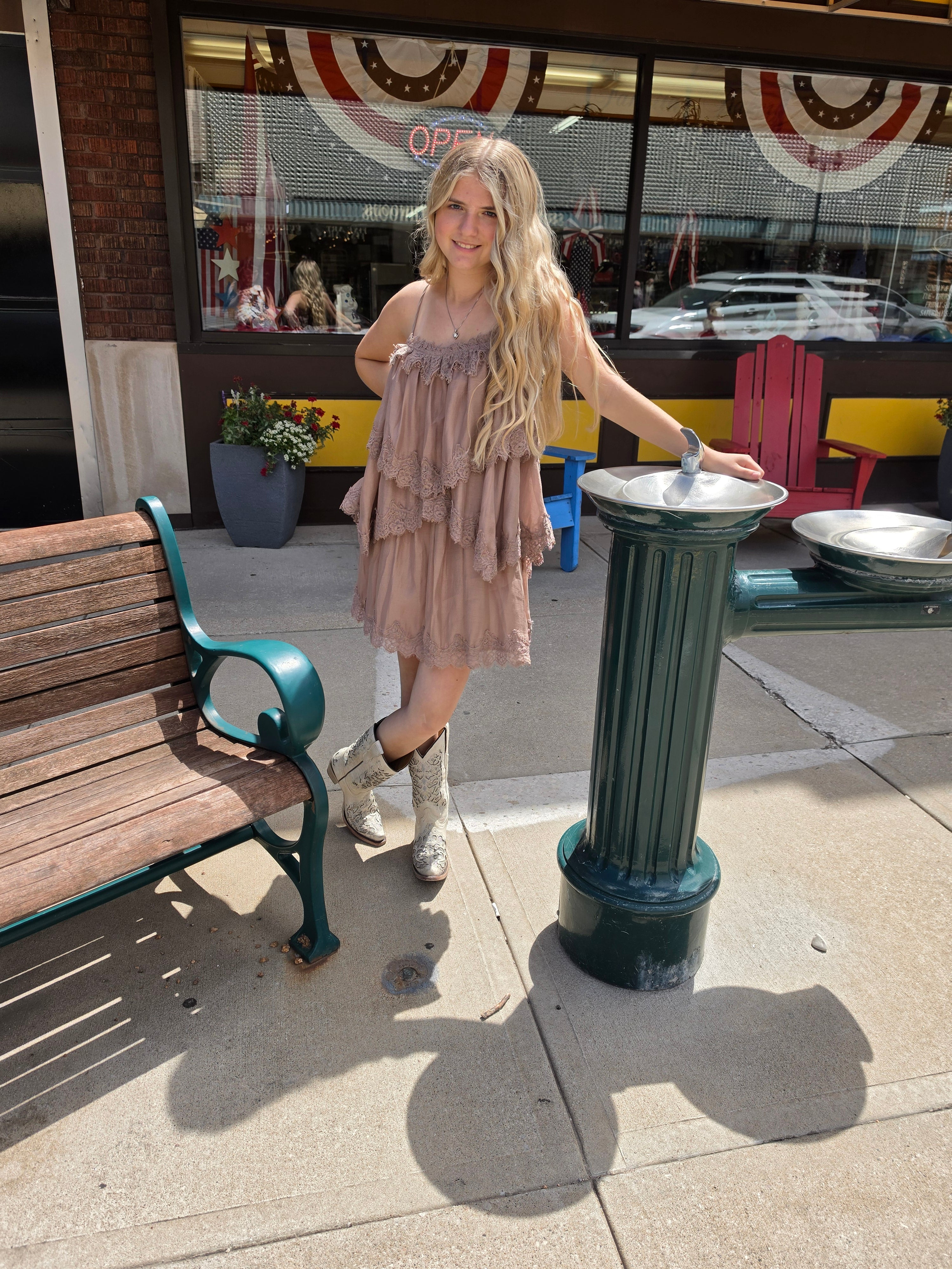 Ruffle and Lace Dress