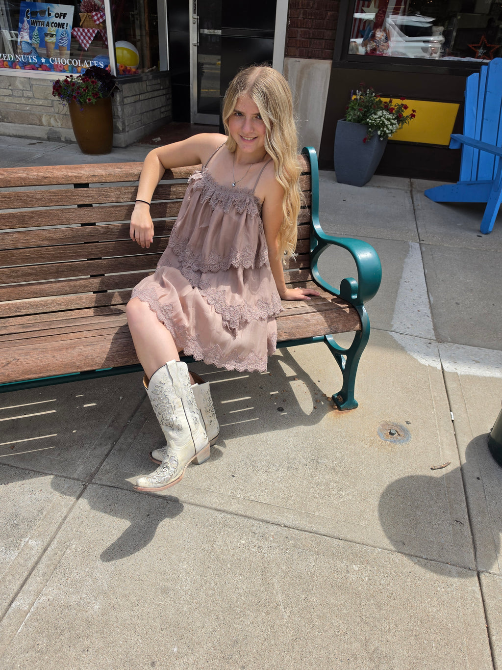 Ruffle and Lace Dress