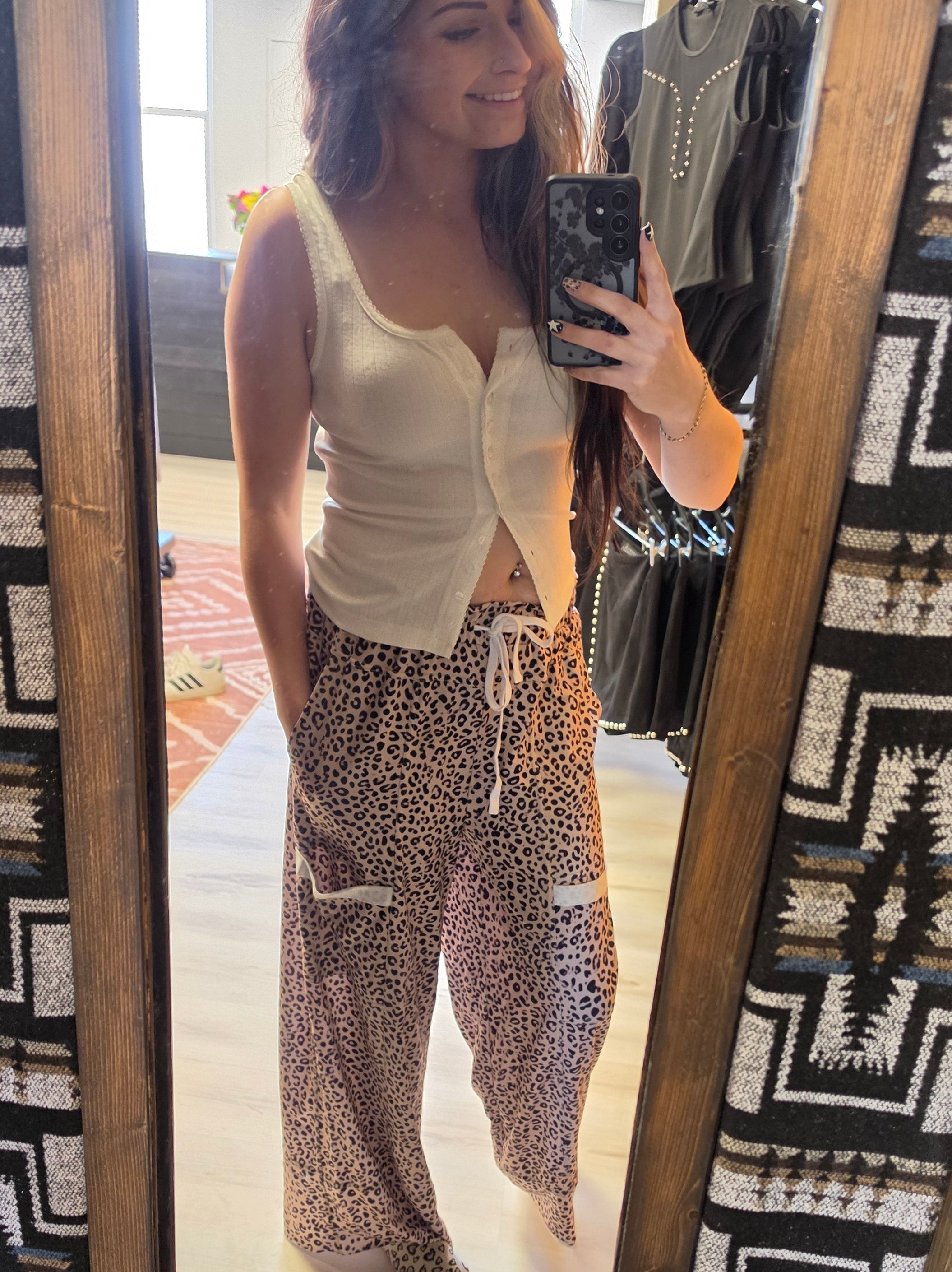 Cheetah joggers
