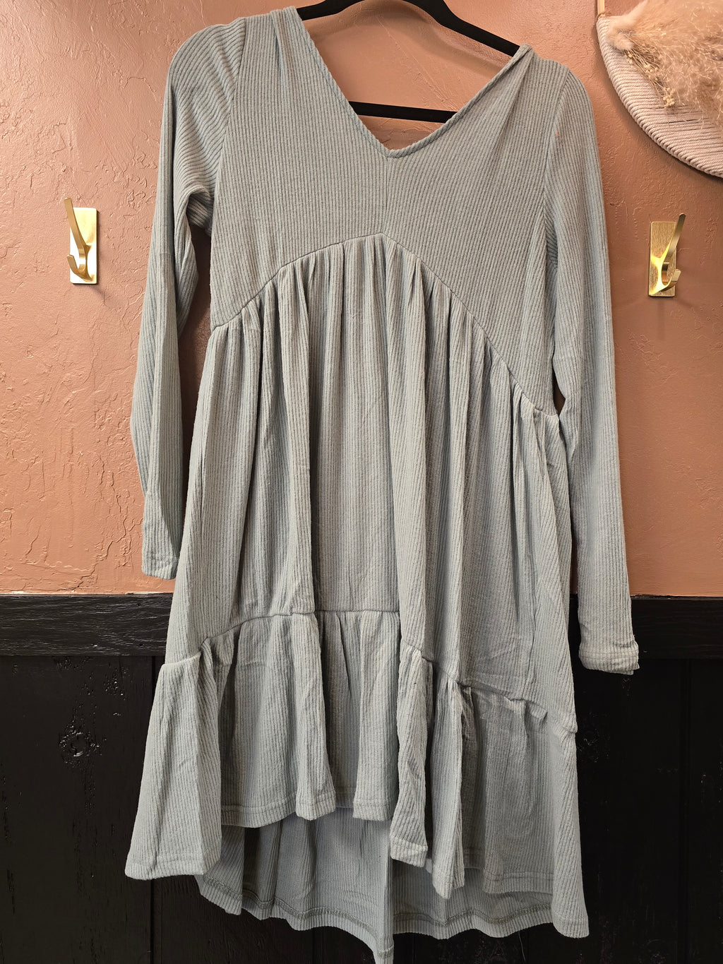Sage super soft dress