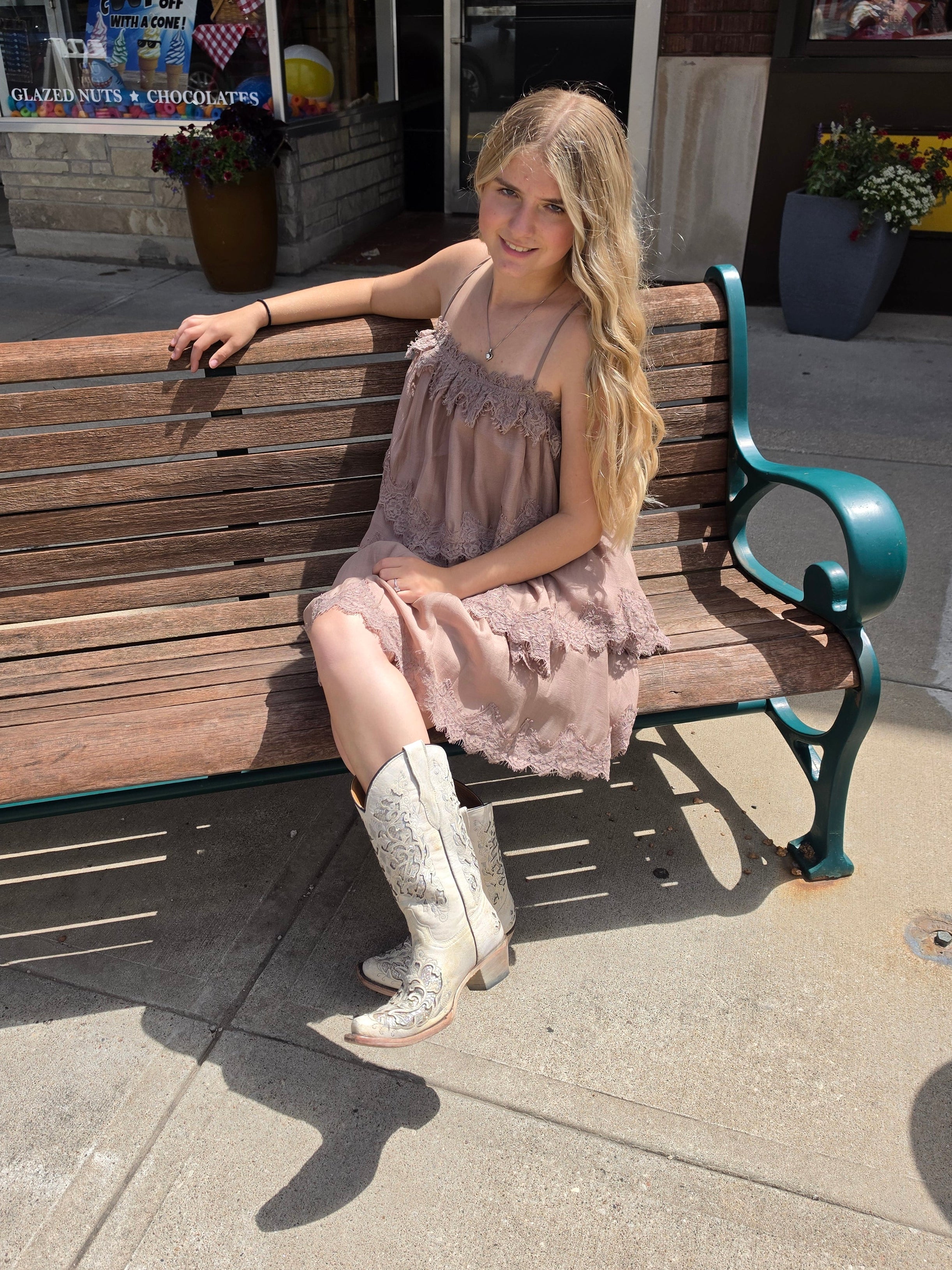 Ruffle and Lace Dress